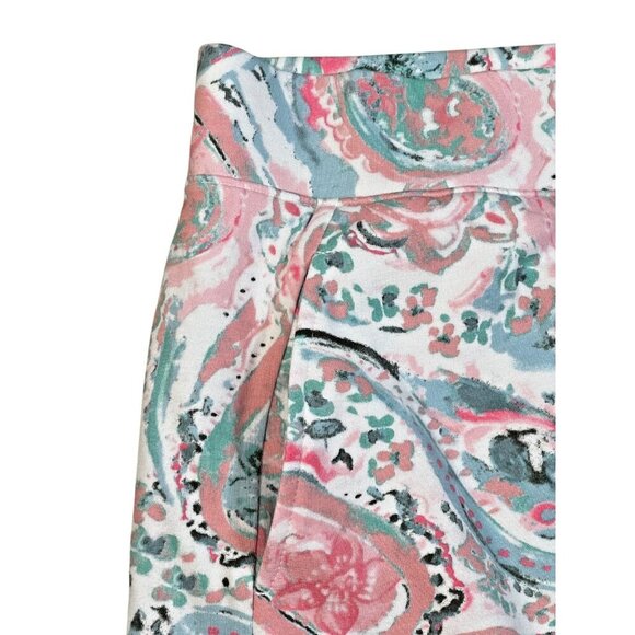 T by Talbots Everyday Stretch Skort Watercolor Paisley NWT Size XL - Picture 5 of 10